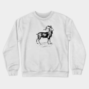 Ram Nature Drawing Crewneck Sweatshirt